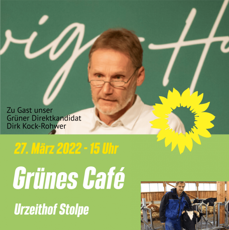 Grünes Café am 27. März